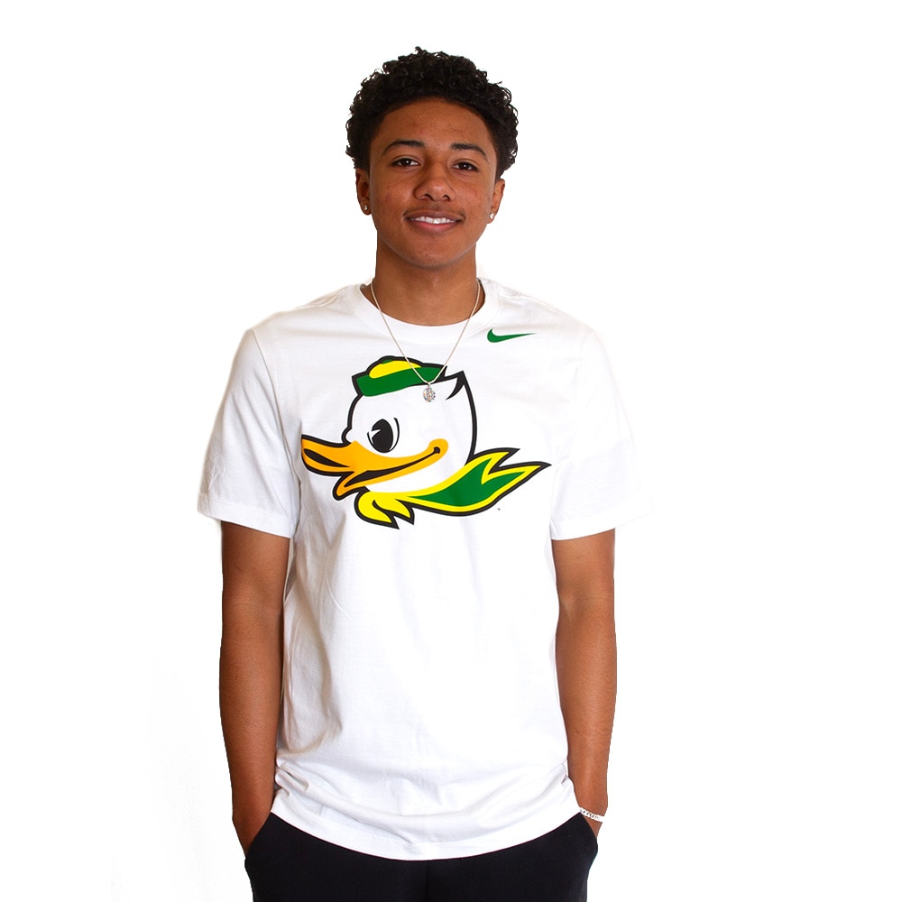 Fighting Duck, Nike, White, Crew Neck, Cotton, Men, Unisex, 155gsm, Jersey-style fabric, T-Shirt, 839793